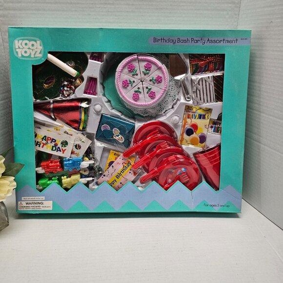 New Target Vintage Kool Toyz Toy Birthday Bash Set Kitchen Party Food 1999 90s - Picture 2 of 16